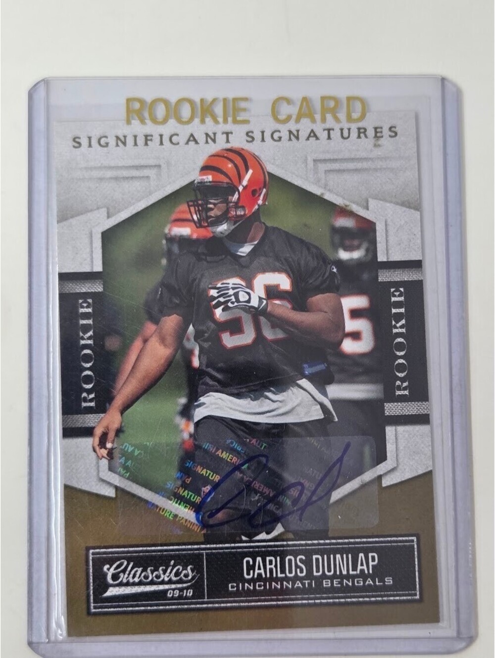 2009 Classics Carlos Dunlap Bengals Rookie Card Significant Signatures
